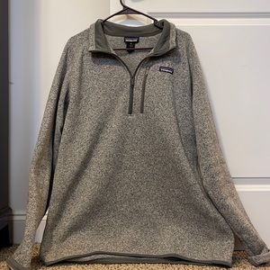 Grey knit pullover